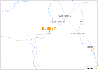 map of Burney