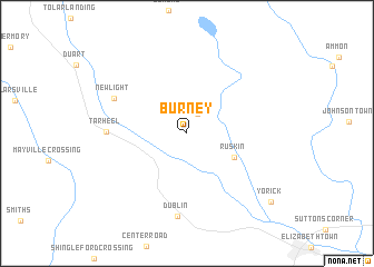 map of Burney