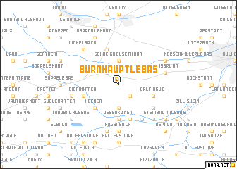 map of Burnhaupt-le-Bas