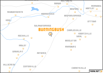 map of Burning Bush