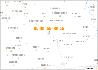 map of Burning Springs