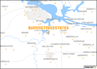 map of Burningtree Estates