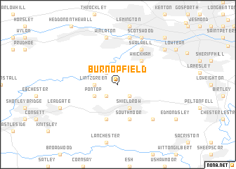 map of Burnopfield