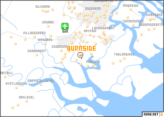 map of Burnside