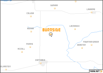 map of Burnside