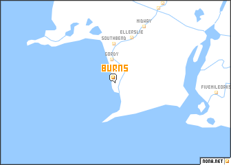 map of Burns