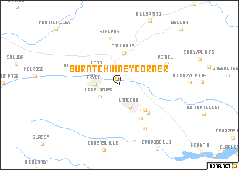 map of Burnt Chimney Corner
