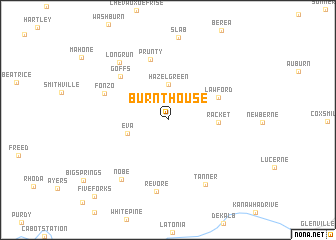 map of Burnt House