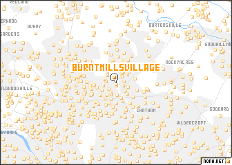 map of Burnt Mills Village