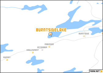 map of Burntside Lake