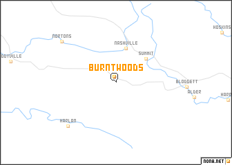 map of Burnt Woods