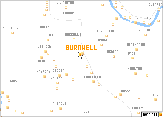 map of Burnwell