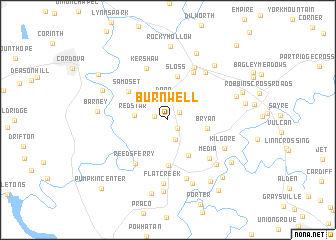 map of Burnwell