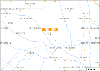 map of Buronzo