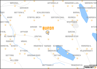 map of Büron