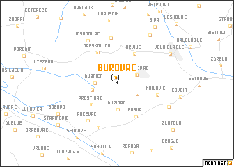 map of Burovac