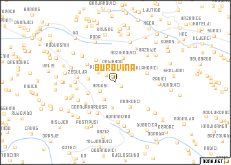 map of Burovina