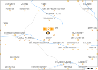 map of Búřov