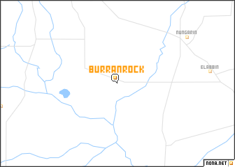 map of Burran Rock