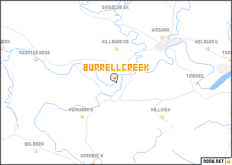 map of Burrell Creek