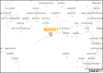 map of Burret
