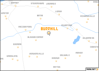 map of Burr Hill