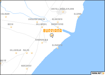 map of Burriana