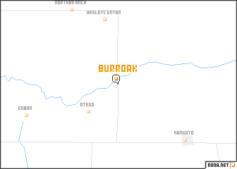 map of Burr Oak