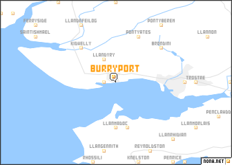 map of Burry Port