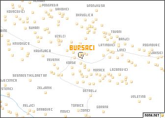 map of Bursaći