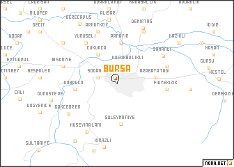 map of Bursa