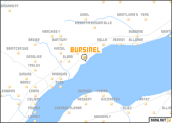 map of Bursinel