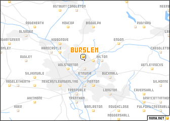 map of Burslem