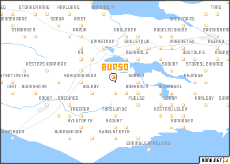 map of Bursø