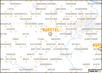 map of Bürstel