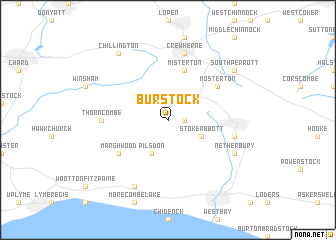 map of Burstock