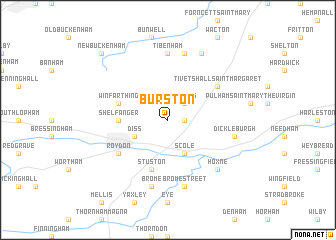 map of Burston