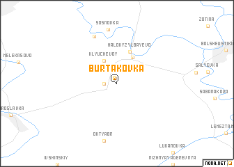 map of Burtakovka