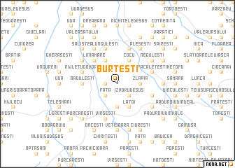 map of Burţeşti