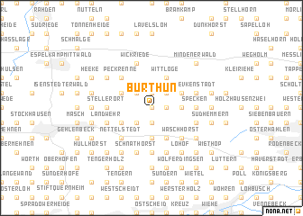 map of Burthun