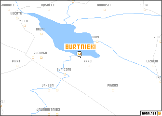 map of Burtnieki