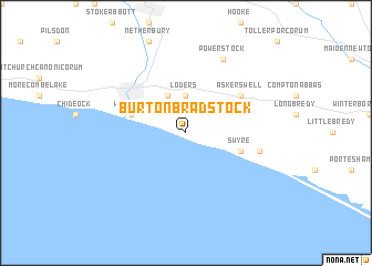 map of Burton Bradstock