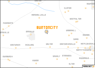 map of Burton City