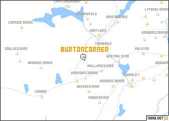 map of Burton Corner