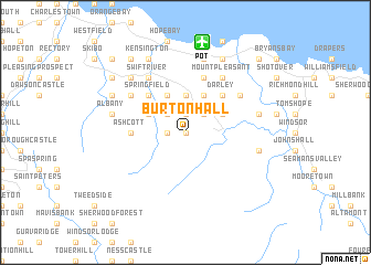 map of Burton Hall