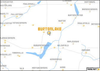 map of Burton Lake