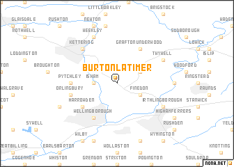 map of Burton Latimer