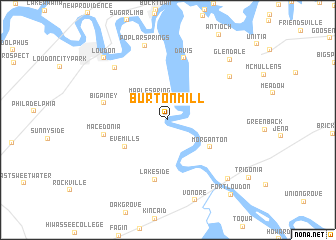 map of Burton Mill