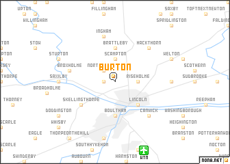 map of Burton