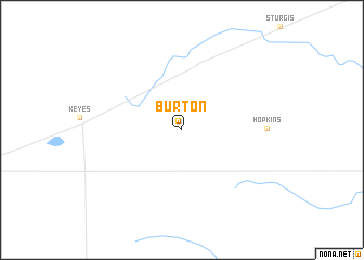 map of Burton